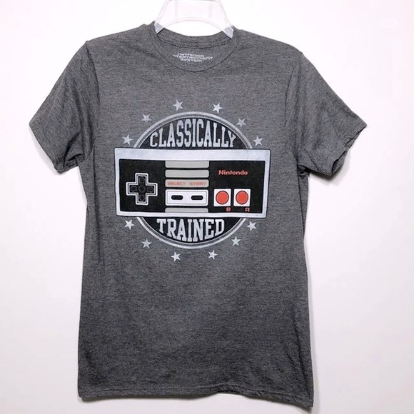 Nintendo "Classically Trained" Tee Gray Size M - Picture 1 of 4
